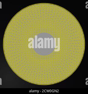 Immagine illustrativa di disegni circolari astratti per uso multiuso Foto Stock