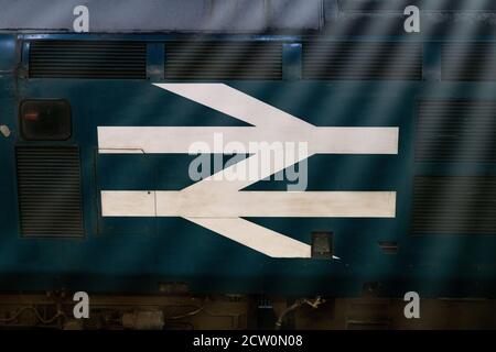 Logo "doppia freccia" di British Rail Foto Stock