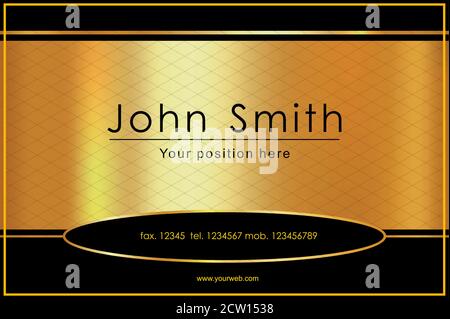 Moderna carta bussines. Design creativo ed elegante di biglietti da visita Illustrazione Vettoriale