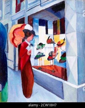 Milliner's Shop del pittore espressionista tedesco, August Macke (1887-1914), olio su tela, 1914 Foto Stock