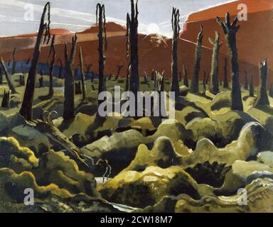 "We are Making a New World" di Paul Nash (1889-1946), olio su tela, 1918 Foto Stock