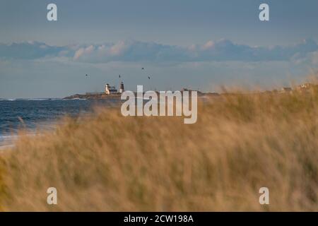 Punta Judith Lighthouse, Narragansett Rhode Island USA Foto Stock