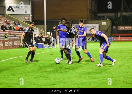 JAMES AKINTUNDE (Derry City FC) Durante la partita di Airtricity League tra Bohemians FC e Derry City FC 25-09-2020 Foto Stock