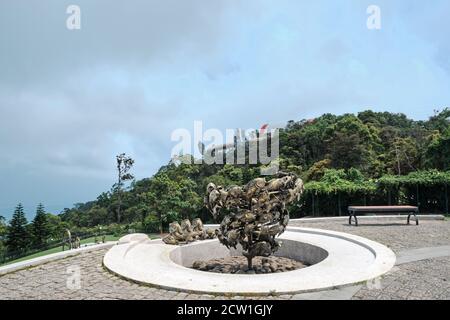 Da Nang, Vietnam. Marzo 24 2020. Deserted Ba Na Hills Sun World sulla quarantena COVID-19. Foto Stock