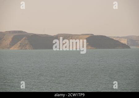 Vista panoramica da Abu simbel, Egitto, settembre 2018 Foto Stock