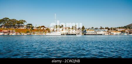 Morro Bay, California/USA - 23 settembre 2020 Morro Bay, un'incantevole cittadina balneare della California. E' perfettamente equidistante sia da San Francisco An Foto Stock