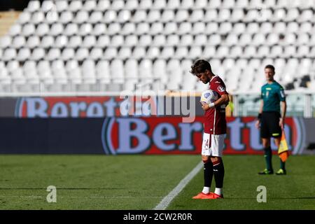 Simone Verdi (Torino FC) durante Torino vs Atalanta, calcio italiano Serie A match, Torino, Italia, 26 set 2020 Foto Stock