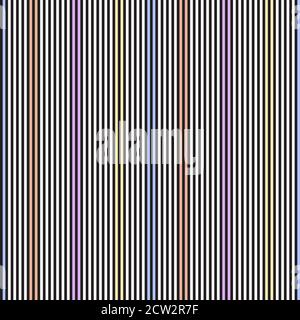Sfondo a righe senza giunture arcobaleno adatto per tessuti di moda, Illustrazione Vettoriale