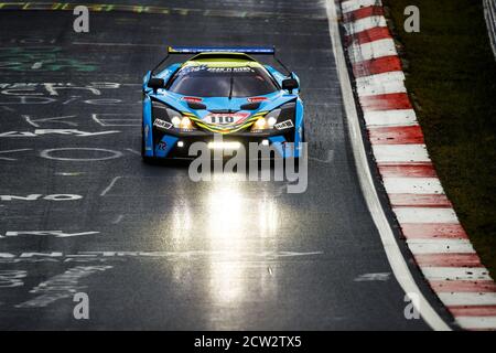 110 Griesemann Georg (ger), Teichmann Michael (ger), Teichmann Racing GmbH, KTM X-Bow GT4, azione durante la 2020 24 ore di Nurburgring, sulla N.rb Foto Stock