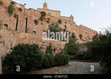 Milazzo - Scorcio dall'ingresso del castello Foto Stock