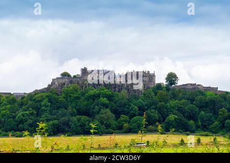 Schloß Stirling auf dem Castle Hill a Schottland Foto Stock