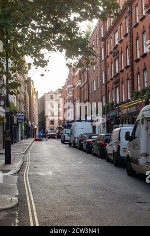 Soho Desrerted durante il blocco per Coronavirus Foto Stock