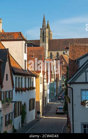 Chiesa di San Giacomo´, città vecchia, Rothenburg ob der Tauber, Franconia Centrale, Baviera, Germania Foto Stock