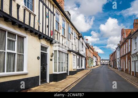 High Street Walsingham Village Norfolk Inghilterra Foto Stock