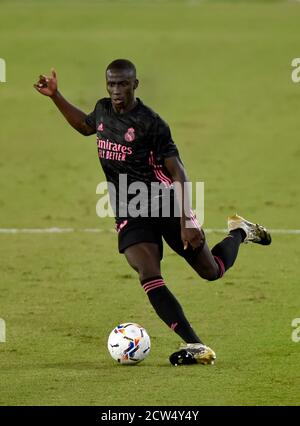 SEVILLA, 26-09-2020. Primera Division Lega di Spagna. LaLiga. Stadio Benito Villamarin. Mendy (Real Madrid) durante il gioco Real Betis - Real Madrid. Foto: Juan Jose Ubeda/PROSHOTS. Foto Stock