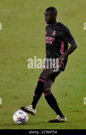 SEVILLA, 26-09-2020. Primera Division Lega di Spagna. LaLiga. Stadio Benito Villamarin. Mendy (Real Madrid) durante il gioco Real Betis - Real Madrid. Foto: Juan Jose Ubeda/PROSHOTS. Foto Stock