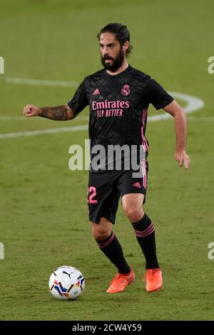 SEVILLA, 26-09-2020. Primera Division Lega di Spagna. LaLiga. Stadio Benito Villamarin. ISCO (Real Madrid) durante il gioco Real Betis - Real Madrid. Foto: Juan Jose Ubeda/PROSHOTS. Foto Stock