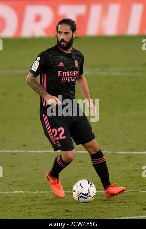 SEVILLA, 26-09-2020. Primera Division Lega di Spagna. LaLiga. Stadio Benito Villamarin. ISCO (Real Madrid) durante il gioco Real Betis - Real Madrid. Foto: Juan Jose Ubeda/PROSHOTS. Foto Stock