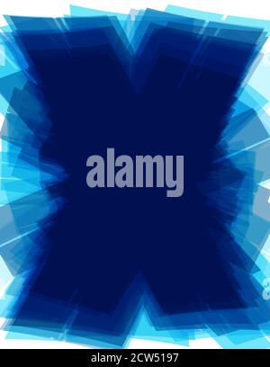 Astratto sfondo blu scuro x con la forma della lettera TECH X. Motivo grafico futuristico Foto Stock