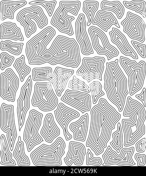 Sfondo astratto ispirato dalla pelle di giraffa Illustrazione Vettoriale