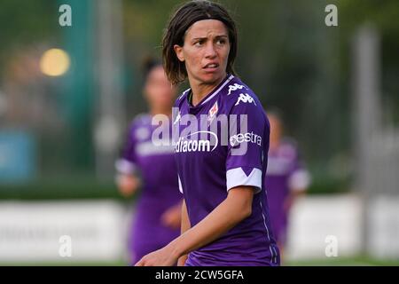 Daniela Sabatino (Fiorentina Femminile), Luisa Pugnali (Florentia S. Gimignano) durante ACF Fiorentina Femminile vs Florentia San Gimignano, così italiano Foto Stock