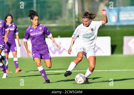 Firenze, Italia. 6 Settembre 2020. Firenze, Italia, 06 Set 2020, Luisa Pugnali (Florentia S. Gimignano) durante ACF Fiorentina femminile vs Florentia San Gimignano - Campionato Italiano di Calcio Serie A Donna - Credit: LM/Lisa Guglielmi Credit: Lisa Guglielmi/LPS/ZUMA Wire/Alamy Live News Foto Stock