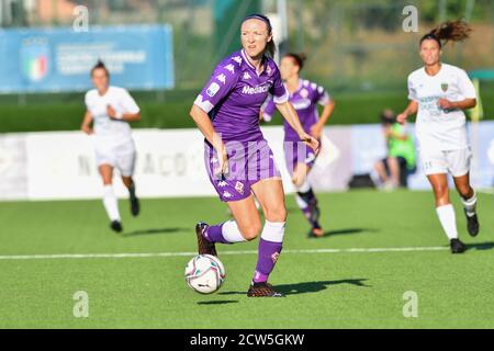 Firenze, Italia. 6 Settembre 2020. Firenze, Italia, 06 Set 2020, Louise Quinn (Fiorentina Femminile) durante ACF Fiorentina Femminile vs Florentia San Gimignano - Campionato Italiano di Calcio Serie A Donna - Credit: LM/Lisa Guglielmi Credit: Lisa Guglielmi/LPS/ZUMA Wire/Alamy Live News Foto Stock