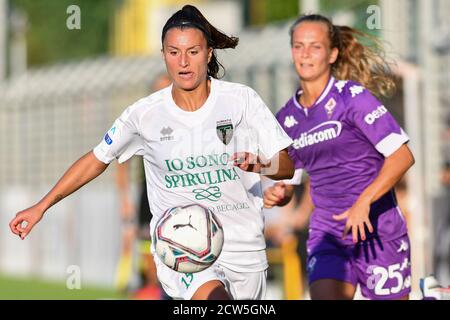 Firenze, Italia. 6 Settembre 2020. Firenze, Italia, 06 Set 2020, Luisa Pugnali (Florentia S. Gimignano) durante ACF Fiorentina femminile vs Florentia San Gimignano - Campionato Italiano di Calcio Serie A Donna - Credit: LM/Lisa Guglielmi Credit: Lisa Guglielmi/LPS/ZUMA Wire/Alamy Live News Foto Stock