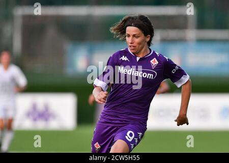 Firenze, Italia. 6 Settembre 2020. Firenze, Italia, 06 Set 2020, Daniela Sabatino (Fiorentina Femminile) durante ACF Fiorentina Femminile vs Florentia San Gimignano - Campionato Italiano di Calcio Serie A Donna - Credit: LM/Lisa Guglielmi Credit: Lisa Guglielmi/LPS/ZUMA Wire/Alamy Live News Foto Stock