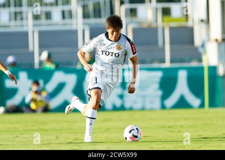 Ajinomoto Field Nishigaoka, Tokyo, Giappone. 27 Settembre 2020. Kunitomo Suzuki (Giravanz), 27 SETTEMBRE 2020 - Calcio : 2020 J2 Lega match tra Tokyo Verdy 1-0 Giravanz Kitakyushu at Ajinomoto Field Nishigaoka, Tokyo, Giappone. Credit: Naoki Morita/AFLO SPORT/Alamy Live News Foto Stock