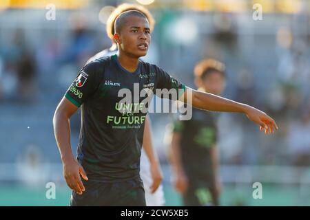 Ajinomoto Field Nishigaoka, Tokyo, Giappone. 27 Settembre 2020. Joel Chima Fujita (Verdy), 27 SETTEMBRE 2020 - Calcio/Calcio : 2020 J2 Lega match tra Tokyo Verdy 1-0 Giravanz Kitakyushu at Ajinomoto Field Nishigaoka, Tokyo, Giappone. Credit: Naoki Morita/AFLO SPORT/Alamy Live News Foto Stock