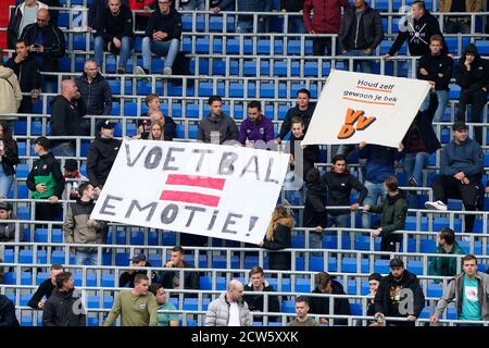 Feyenoord tifosi durante la partita di Eredivisie Feyenoord-ADO Den Haag il settembre 27 2020 a Rotterdam, Paesi Bassi. Credit: SCS/Sander Chamid/AFLO/Alamy Live News Foto Stock