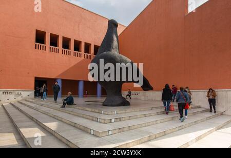 Monterrey, Messico-9 dicembre, 2018: MARCO, Museo di Arte Contemporanea (Museo de Arte Contemporaneo) situato sul punto di riferimento della città Macroplaza Foto Stock