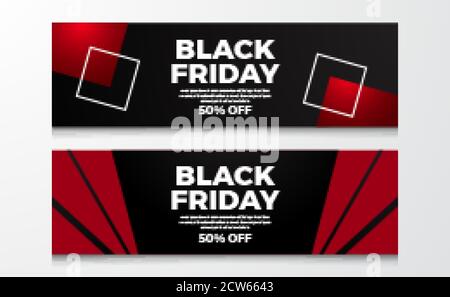 Modello banner offerta Black friday Illustrazione Vettoriale