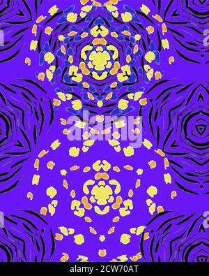 Struttura animale motivo di sfondo senza cuciture. Stampa di moda, design tessile. Simpatico modello. Illustrazione Vettoriale