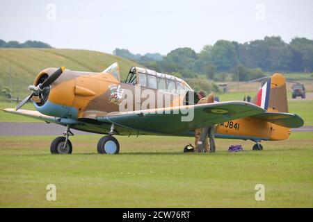 Wabbit North American T6 Harvard al Cosford Air Show 2016, Shropshire, Regno Unito Foto Stock