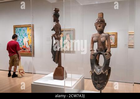 Mostra Felix Feneon al Museum of Modern Art di New York City, USA Foto Stock