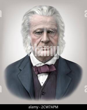 Thomas Henry Huxley 1825-1895 Biologo inglese Antrhopologist Foto Stock