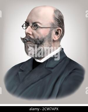 Friedrich Loeffler 1852-1915 Batteriologo Tedesco Foto Stock