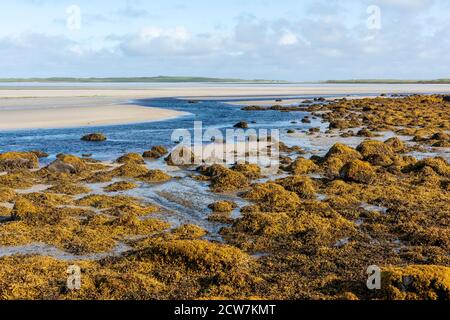 Traigh Vallay sull'Isola di North Uist Foto Stock