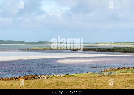 Traigh Vallay sull'Isola di North Uist Foto Stock