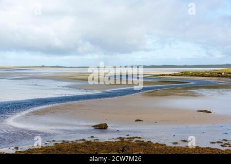 Traigh Vallay sull'Isola di North Uist Foto Stock