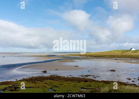 Traigh Vallay sull'Isola di North Uist Foto Stock