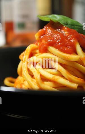 Tipici Spaghetti alla Chitarra Foto Stock