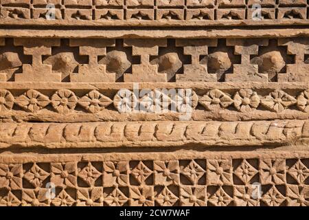 India, Madhya Pradesh, Gwalior, Forte Gwalior, Tempio di Sasbahu Foto Stock