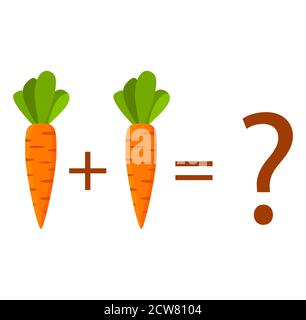 Gioco di conteggio per i bambini prescolare. Educazione un gioco matematico. Illustrazione Vettoriale