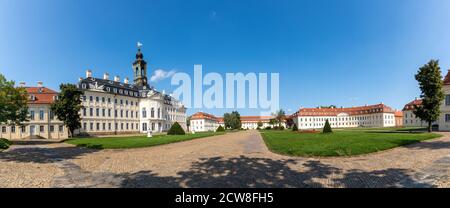 Wermsdorf, Sassonia / Germania - 11 settembre 2020: Il castello di Hubertusburg in Sassonia Foto Stock