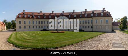 Wermsdorf, Sassonia / Germania - 11 settembre 2020: Il castello di Hubertusburg in Sassonia Foto Stock