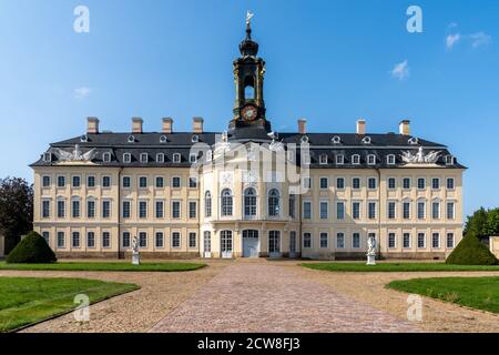 Wermsdorf, Sassonia / Germania - 11 settembre 2020: Il castello di Hubertusburg in Sassonia Foto Stock