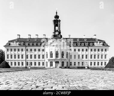 Wermsdorf, Sassonia / Germania - 11 settembre 2020: Il castello di Hubertusburg in Sassonia Foto Stock